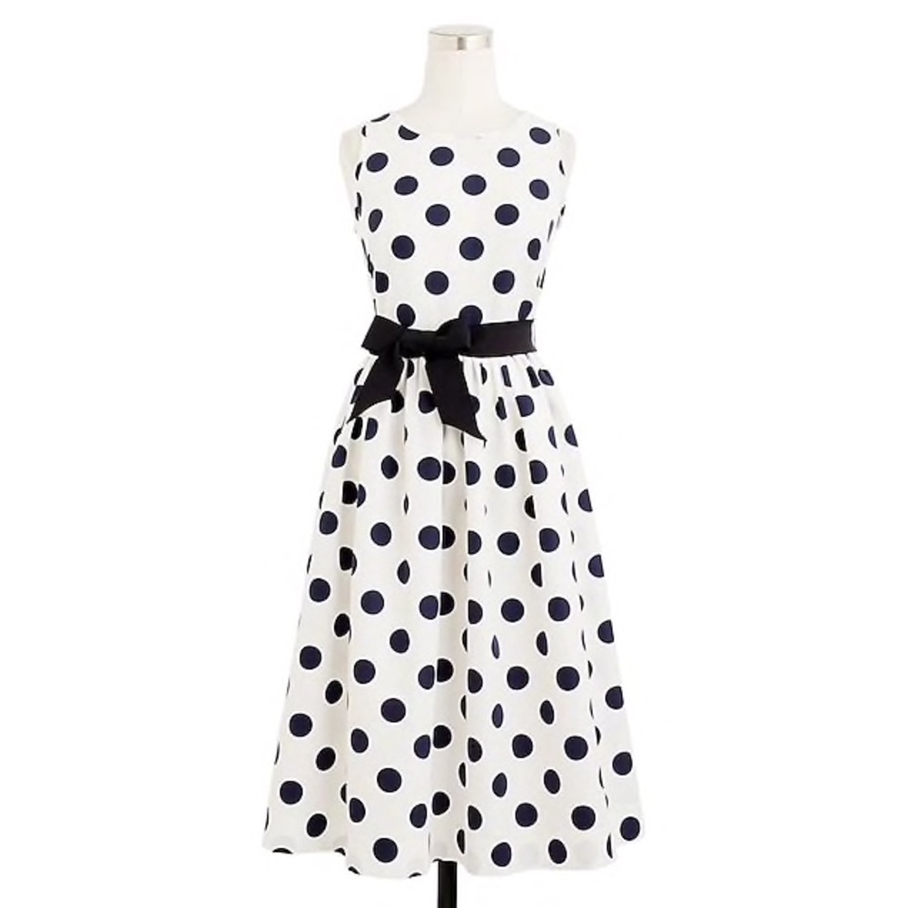 J. Crew Big-Shot Dot Dress NWOT